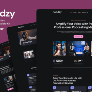 Podzzy | Podcast and Video Streaming Elementor Kit